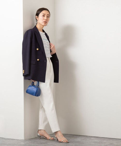 NOLLEY’S(ノーリーズ)の「プレーティング天竺ロゴプリントTシャツ(Tシャツ/カットソー・レディース・ホワイト系その他5/オフホワイト/ネイビー/ブラック/ホワイト系その他6/ホワイト系その他2/ホワイト系その他・38)」の8枚目の写真