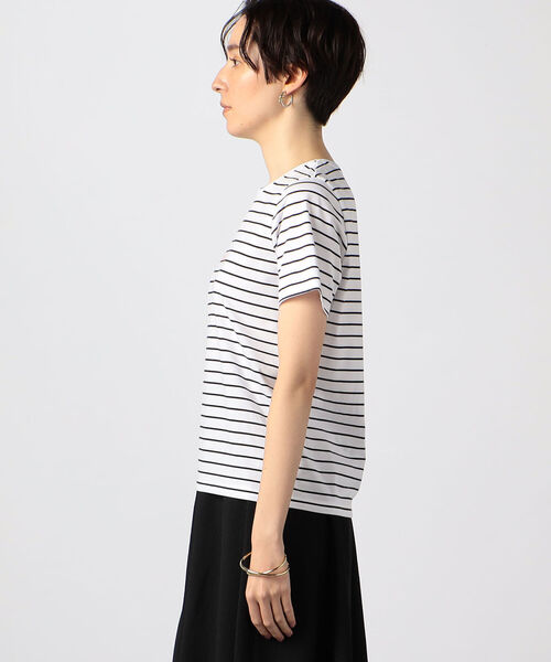 NOLLEY’S(ノーリーズ)の「プレーティング天竺ロゴプリントTシャツ(Tシャツ/カットソー・レディース・ホワイト系その他5/オフホワイト/ネイビー/ブラック/ホワイト系その他6/ホワイト系その他2/ホワイト系その他・38)」の11枚目の写真