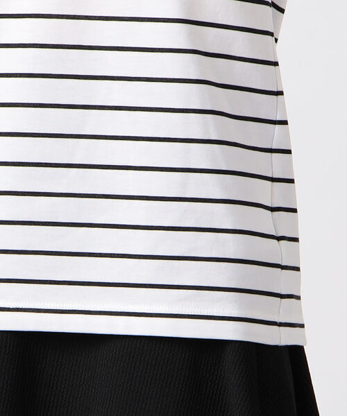 NOLLEY’S(ノーリーズ)の「プレーティング天竺ロゴプリントTシャツ(Tシャツ/カットソー・レディース・ホワイト系その他5/オフホワイト/ネイビー/ブラック/ホワイト系その他6/ホワイト系その他2/ホワイト系その他・38)」の15枚目の写真