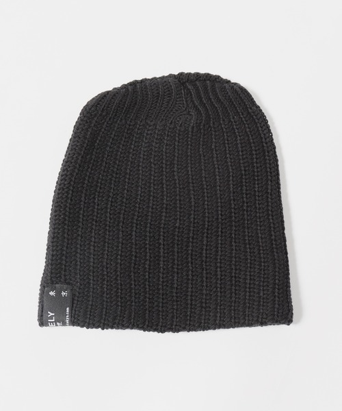 LONELY/論理（ロンリー）の「LONELY(論理)/ロンリー LOGO BENIE 刺繍 ビーニー（ニットキャップ/ビーニー・メンズ・ブラック/パープル・FREE）」の10枚目の写真