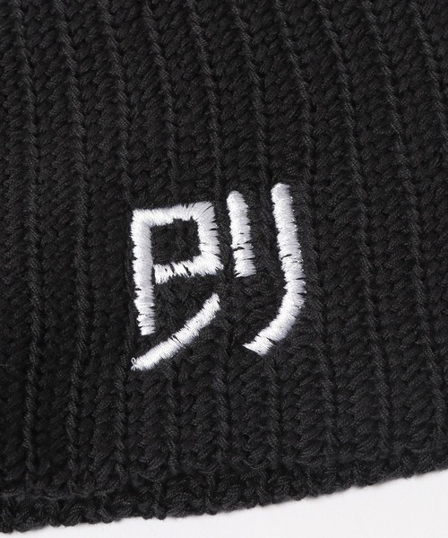 LONELY/論理（ロンリー）の「LONELY(論理)/ロンリー LOGO BENIE 刺繍 ビーニー（ニットキャップ/ビーニー・メンズ・ブラック/パープル・FREE）」の8枚目の写真