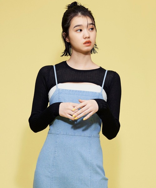 FOREVER 21（フォーエバー トゥエンティーワン）の「【POP】ボレロショートニット（ニット/セーター・レディース・オレンジ/ブラック/ライトグレー・FREE）」の15枚目の写真