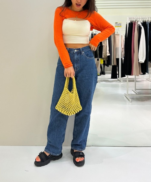 FOREVER 21（フォーエバー トゥエンティーワン）の「【POP】ボレロショートニット（ニット/セーター・レディース・オレンジ/ブラック/ライトグレー・FREE）」の17枚目の写真