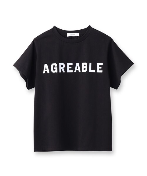 GALLEST(ギャレスト)の「AGREABLE Tシャツ(Tシャツ/カットソー・レディース・ブラック/ホワイト・38/13/05)」の3枚目の写真