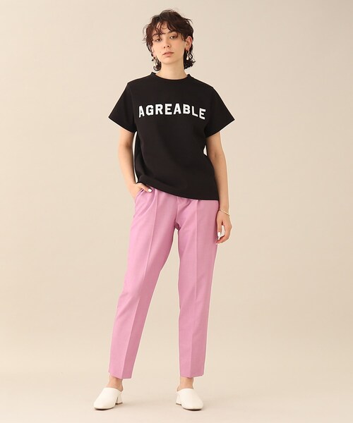 GALLEST(ギャレスト)の「AGREABLE Tシャツ(Tシャツ/カットソー・レディース・ブラック/ホワイト・38/13/05)」の19枚目の写真