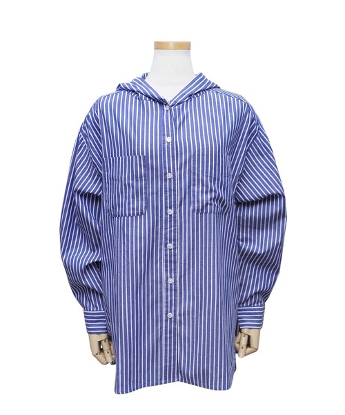 någontans フード付きストライプシャツ Mサイズ någontans フード付きストライプシャツ Mサイズ någontans