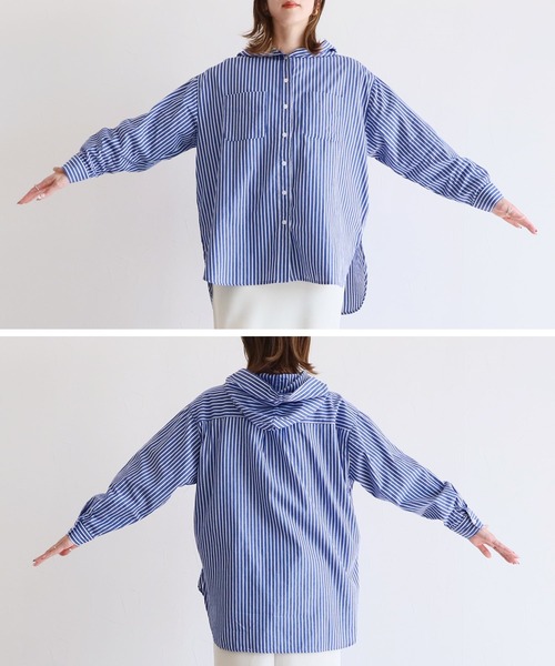 パドカレ✽ストライプブラウス URBAN RESEARCH ROSSO（アーバンリサーチロッソ）の「3WAYマルチ