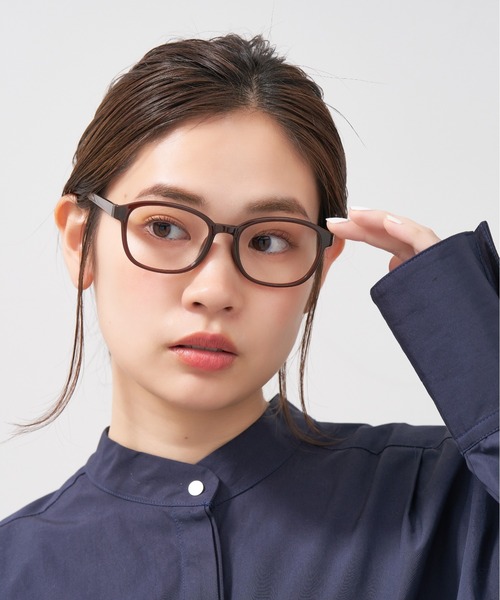 Zoff(ゾフ)の「ウェリントン型 メガネ| プラスチックフレーム|BASIC(ベーシック)(メガネ・メンズ・ダークグリーン/ブラウン/ライトグレー/ブラック・FREE)」の3枚目の写真