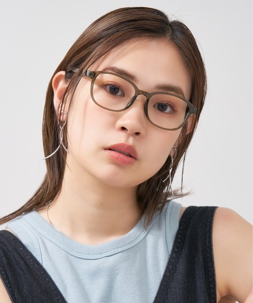 Zoff(ゾフ)の「ウェリントン型 メガネ| プラスチックフレーム|BASIC(ベーシック)(メガネ・メンズ・ダークグリーン/ブラウン/ライトグレー/ブラック・FREE)」の4枚目の写真