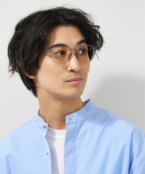 Zoff(ゾフ)の「ウェリントン型 メガネ| プラスチックフレーム|BASIC(ベーシック)(メガネ・メンズ・ダークグリーン/ブラウン/ライトグレー/ブラック・FREE)」の12枚目の写真