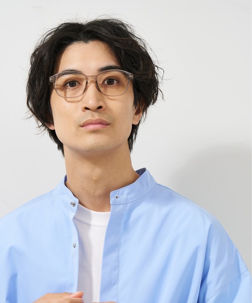 Zoff(ゾフ)の「ウェリントン型 メガネ| プラスチックフレーム|BASIC(ベーシック)(メガネ・メンズ・ダークグリーン/ブラウン/ライトグレー/ブラック・FREE)」の14枚目の写真