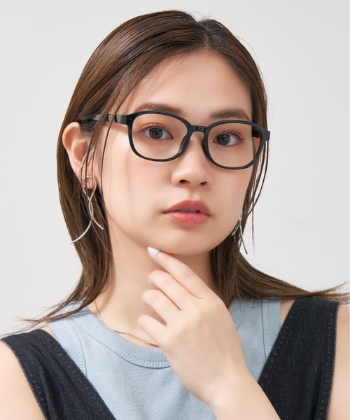 Zoff(ゾフ)の「ウェリントン型 メガネ| プラスチックフレーム|BASIC(ベーシック)(メガネ・メンズ・ダークグリーン/ブラウン/ライトグレー/ブラック・FREE)」の5枚目の写真