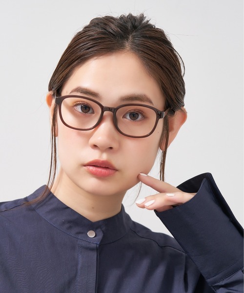 Zoff(ゾフ)の「ウェリントン型 メガネ| プラスチックフレーム|BASIC(ベーシック)(メガネ・メンズ・ダークグリーン/ブラウン/ライトグレー/ブラック・FREE)」の22枚目の写真