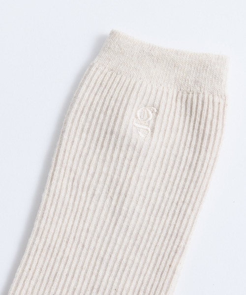 GIUNON（ジウノン）の「logo high socks/ ロゴハイソックス（ソックス/靴下・レディース・グレー/ホワイト/ブラック/ベージュ・FREE）」の21枚目の写真
