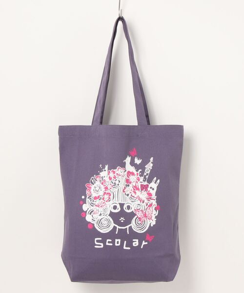 ScoLar（スカラー）の「632419：スカラーちゃんキャンバス地トート