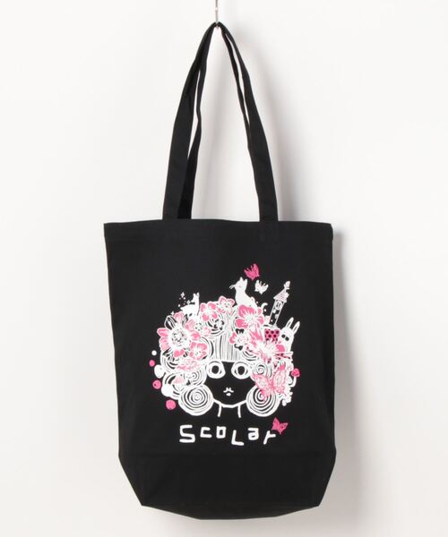 ScoLar（スカラー）の「632419：スカラーちゃんキャンバス地トート