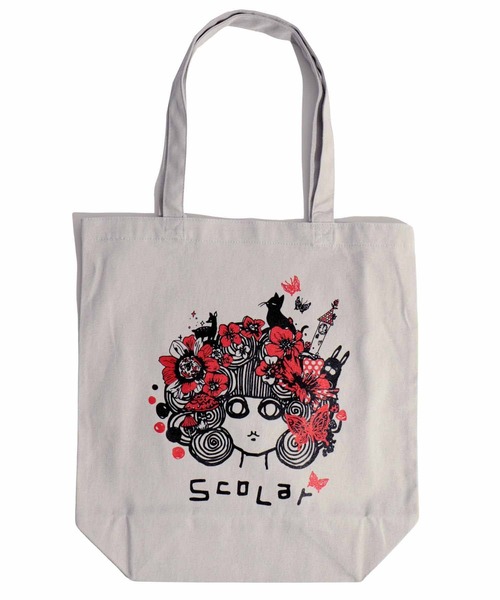 ScoLar（スカラー）の「632419：スカラーちゃんキャンバス地トート