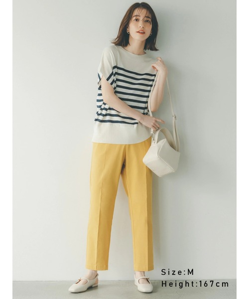 Lugnoncure(ルノンキュール)の「ストレッチテーパードパンツ(その他パンツ・レディース・ブルー/イエロー/ブラック/カーキ/ピンク・SMALL/MEDIUM/LARGE)」の4枚目の写真