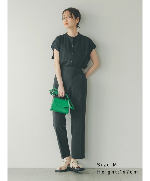 Lugnoncure(ルノンキュール)の「ストレッチテーパードパンツ(その他パンツ・レディース・ブルー/イエロー/ブラック/カーキ/ピンク・SMALL/MEDIUM/LARGE)」の1枚目の写真