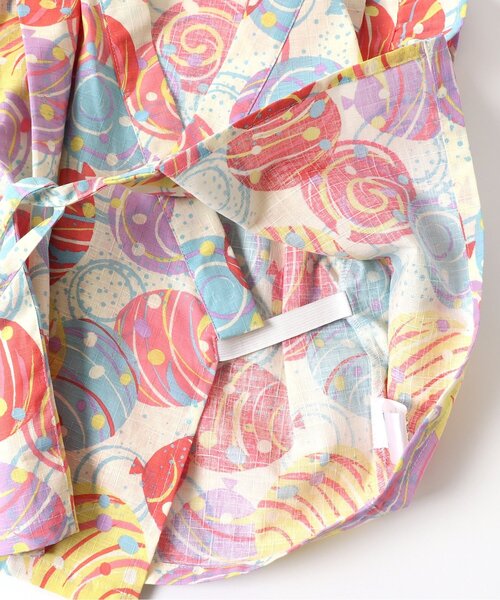 BREEZE（ブリーズ）の「【GIRLS/すっぽり着られる】花火&水風船柄甚平（浴衣・キッズ・レインボー/ラベンダー・80/90/100/110/120/130/140）」の22枚目の写真