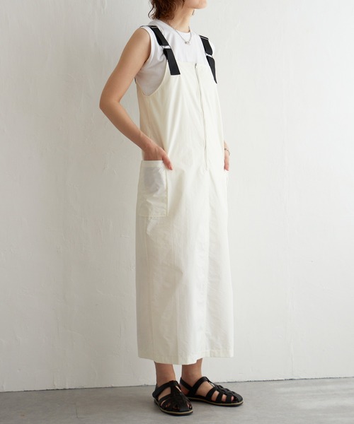 notch.（ノッチ）の「ミリタリージャンスカ（ジャンパースカート・レディース・ダークグリーン/ブラック/オフホワイト/チャコールグレー/グレー/グレー系その他・M）」の12枚目の写真