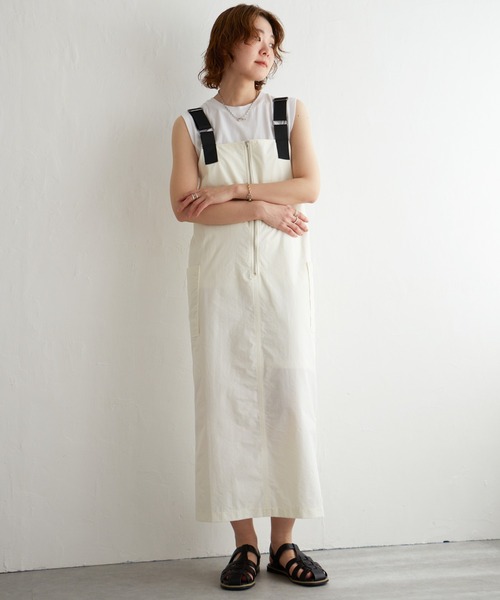 notch.（ノッチ）の「ミリタリージャンスカ（ジャンパースカート・レディース・ダークグリーン/ブラック/オフホワイト/チャコールグレー/グレー/グレー系その他・M）」の13枚目の写真