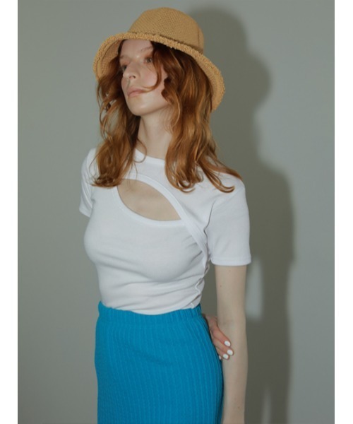 AMAIL（アマイル）の「Paper milk hat（ハット・レディース・ベージュ/ブラック/コーラル・FREE）」の13枚目の写真