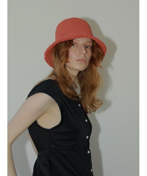 AMAIL（アマイル）の「Paper milk hat（ハット・レディース・ベージュ/ブラック/コーラル・FREE）」の21枚目の写真