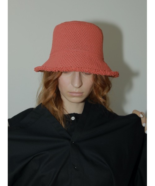 AMAIL（アマイル）の「Paper milk hat（ハット・レディース・ベージュ/ブラック/コーラル・FREE）」の22枚目の写真