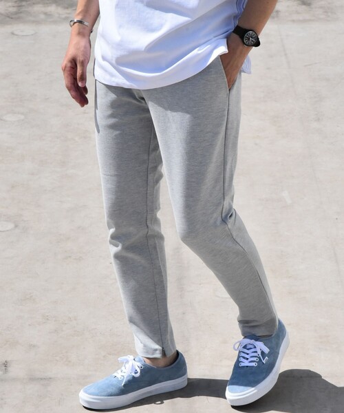 SHIPS any（シップス エニィ）の「SHIPS any: ダンボールニット ストレッチ スリム テーパード ジョガー パンツ 24SS （セットアップ対応）◇（その他パンツ・メンズ・グレー/ブラック/ダークグレー・SMALL/MEDIUM/LARGE/X-LARGE）」の5枚目の写真