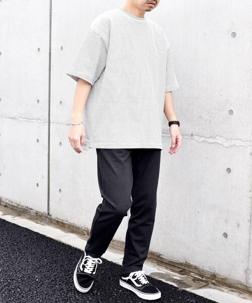 SHIPS any（シップス エニィ）の「SHIPS any: ダンボールニット ストレッチ スリム テーパード ジョガー パンツ 24SS （セットアップ対応）◇（その他パンツ・メンズ・グレー/ブラック/ダークグレー・SMALL/MEDIUM/LARGE/X-LARGE）」の8枚目の写真