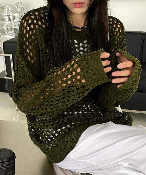 CHANEL ニット シースルーニット サイズ 42 フランス製 CHANEL】【2007年秋冬】【フランス製】シャネル『ニット