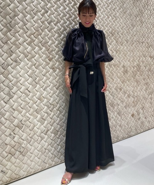 LOULOU WILLOUGHBY(ルルウィルビー)の「【LOULOU WILLOUGHBY】リネンライクワイドギャザーパンツ(その他パンツ・レディース・ブラック/ホワイト/イエロー・1/2)」の14枚目の写真