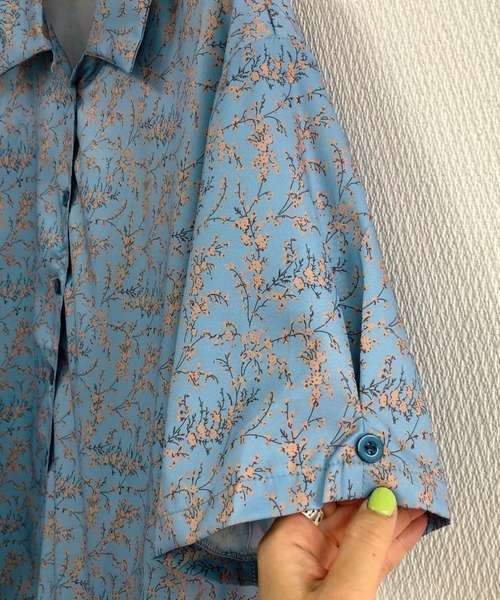 セール】花柄半袖ルーズシャツ（Tシャツ/カットソー）｜SHEENA