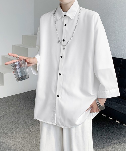 完売商品　Geometric Halfsleeve Shirt　ホワイト SAINT M×××××× - 【残りわずか】SM-HR8-0000-019 / SS TEE