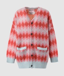 Mohair Border Cardigan