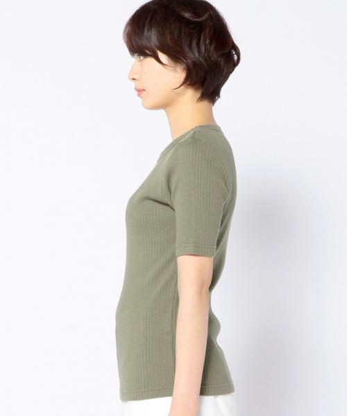 Another Edition（アナザーエディション）の「コットンリブショートスリーブ/AEBC　COリブ　SSL T◆（Tシャツ/カットソー・レディース・ホワイト/ブラック/オリーブ/ライトブルー・フリー）」の10枚目の写真