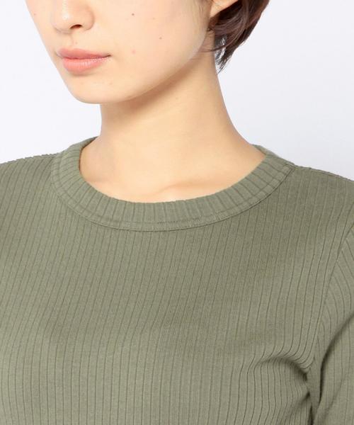 Another Edition（アナザーエディション）の「コットンリブショートスリーブ/AEBC　COリブ　SSL T◆（Tシャツ/カットソー・レディース・ホワイト/ブラック/オリーブ/ライトブルー・フリー）」の11枚目の写真