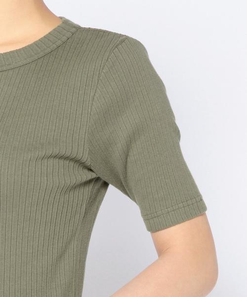 Another Edition（アナザーエディション）の「コットンリブショートスリーブ/AEBC　COリブ　SSL T◆（Tシャツ/カットソー・レディース・ホワイト/ブラック/オリーブ/ライトブルー・フリー）」の21枚目の写真