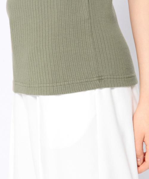 Another Edition（アナザーエディション）の「コットンリブショートスリーブ/AEBC　COリブ　SSL T◆（Tシャツ/カットソー・レディース・ホワイト/ブラック/オリーブ/ライトブルー・フリー）」の12枚目の写真