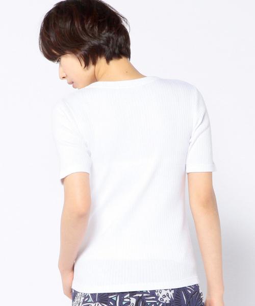 Another Edition（アナザーエディション）の「コットンリブショートスリーブ/AEBC　COリブ　SSL T◆（Tシャツ/カットソー・レディース・ホワイト/ブラック/オリーブ/ライトブルー・フリー）」の15枚目の写真