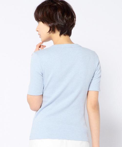 Another Edition（アナザーエディション）の「コットンリブショートスリーブ/AEBC　COリブ　SSL T◆（Tシャツ/カットソー・レディース・ホワイト/ブラック/オリーブ/ライトブルー・フリー）」の18枚目の写真