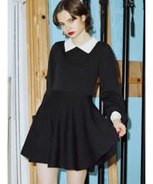 jouetie | ニットポロフレアミニワンピース(ワンピース)