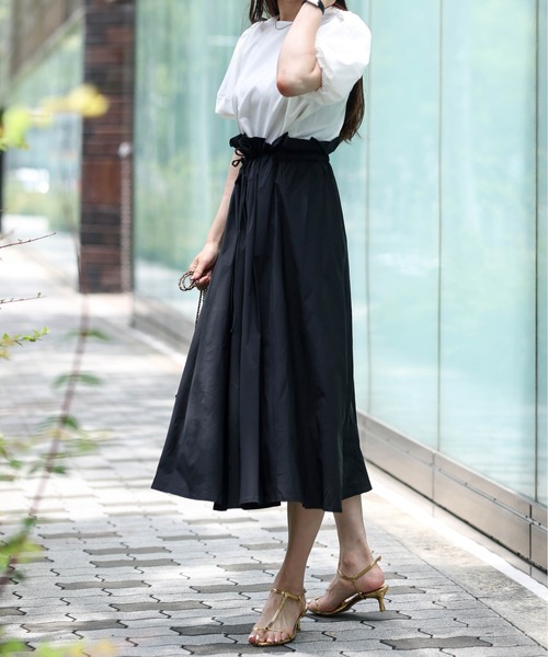 セール】【インフルエンサーコラボ】Aラインフレアワンピース