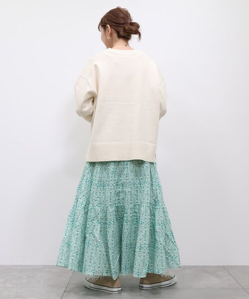 AMERICAN HOLIC（アメリカンホリック）の「ふんわりインドボイルスカート（スカート・レディース・ブラック/ネイビー/レッド/グリーン/オレンジ・L/M）」の16枚目の写真