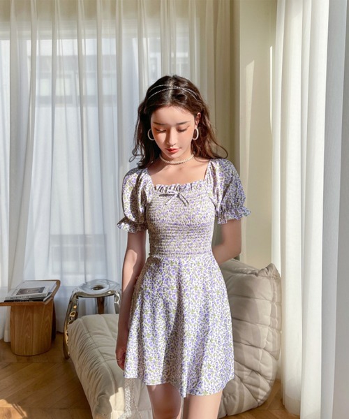 【訳あり】新品未使用品 Alam アラン 水着 Cloudy one-piece ラグジィフラワーAラインワンピース水着(245020)9M,11L｜水着