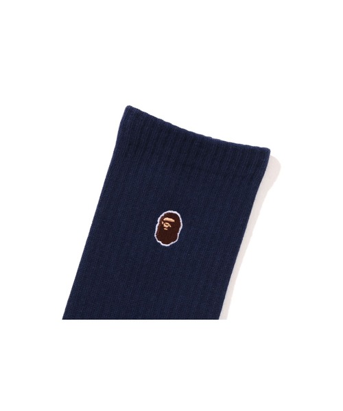 A BATHING APE（アベイシングエイプ）の「APE HEAD ONE POINT SOCKS M（ソックス/靴下・メンズ・ブラック/ベージュ/ネイビー/ホワイト/グレー/オリーブ・LARGE/MEDIUM）」の12枚目の写真