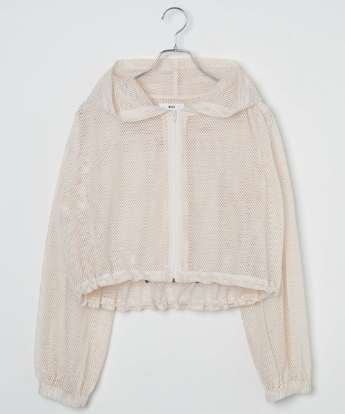 WEGO（ウィゴー）の「WEGO/メッシュパーカー（パーカー・レディース・ブラック/オフホワイト・FREE）」の18枚目の写真