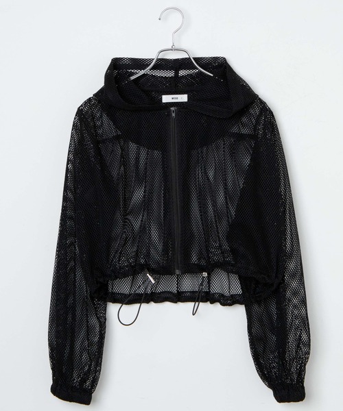 WEGO（ウィゴー）の「WEGO/メッシュパーカー（パーカー・レディース・ブラック/オフホワイト・FREE）」の17枚目の写真