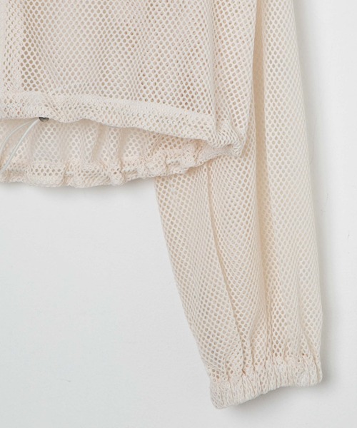 WEGO（ウィゴー）の「WEGO/メッシュパーカー（パーカー・レディース・ブラック/オフホワイト・FREE）」の20枚目の写真